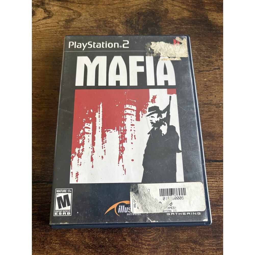 Mafia Sony PlayStation 2 PS2 Complete CIB w/Manual & Poster/Map - Tested & Works